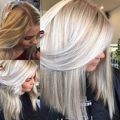 Creamy blonde ♡ Cool Blonde Hair Colour, Highlights Balayage, Cool Blonde Hair, Long Hair Color, Cool Blonde, Blonde Hair With Highlights, Balayage Brunette, Platinum Blonde Hair, Brown Blonde Hair