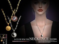 the necklaces are designed to look like women's jewelry