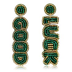 PRICES MAY VARY. ★ St Patrick's Day Earrings: Lucky You! Celebrate St. Patrick’s Day in style and show your Irish pride with our handmade Beaded Green Earrings. Our collection including lucky leaf earrings and cute green hat earrings, crafted entirely of tiny beads with sequin and crystal embellished. Wear these lucky drop earrings for a fun and festive look! ★ Festive Green Leaf Earrings: Green leaf is a holy spirit, which can bring luck, health, true love and happiness. Display your Irish prid Shamrock Earrings, Lucky Leaf, Leaf Earring, Lucky Shamrock, Beaded Leaf, Lucky Green, St Patrick's Day Gifts, Earring For Women, Green Jewelry