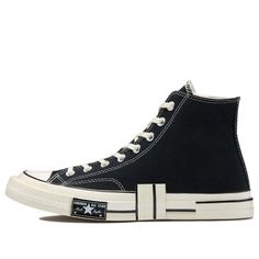 Converse Unisex Chuck Taylor All Star 1970s High-Top Canvas Shoes Black A02113C (SNKR/Casual/Unisex/High Top) Retro Converse Canvas Shoes With Rubber Toe Cap, Retro High-top Sneakers With Contrast Sole, Vintage Converse Sneakers With Rubber Heel Cap, Retro Converse Canvas Shoes For Streetwear, Retro Black Mid-top Sneakers, Vintage Converse Low-top Canvas Shoes, Vintage High-top Sneakers With Contrast Sole, Retro Black Sneakers With Gum Sole, Vintage Converse High-top Canvas Shoes