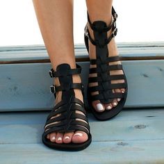 Category:Sandals; Upper Materials:PU,Synthetics; Season:Summer; Heel Type:Flat Heel; Gender:Women's; Toe Shape:Round Toe; Style:Casual,Vintage,Classic; Heel Height(inch):<1; Occasion:Beach,Daily; Closure Type:Buckle; Shipping Weight:0.560; Listing Date:03/10/2021; 2022 Trends:Gladiator Sandals Roman Sandals,Boho Bohemia Beach; Foot Length:; Special selected products:COD; US Size:null; UK Size:14.5; EU Size:50 Roman Sandals, Shoes And Socks, Sandals Beach, Flatform Sandals, Footbed Sandals, Leather Flat Shoes, Peep Toe Sandals, Shoes Ladies, Beach Fashion