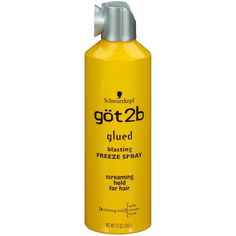 Freeze that style into place with got2b Blasting Freeze Spray. Spray through hair carelessly for that sexy, messy look or twist tips into spikes for outrageous hold that will last until your next shampoo. Only for stuck up styles and extreme rock hard hair. Cool Tip: For over the top spikes, spray heavily and twist tips. Allow to dry and finish with an additional blast. For that messy look, spray hair from root to end and massage with fingertips in a circular motion. Finish with a direct blast t Best Hairspray, Got2b Glued, Schwarzkopf Got2b, Frozen Hair, Spiked Hair, Highlights Brown Hair, Hair Wax, Styling Gel, Permanent Hair Color