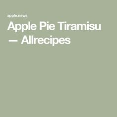 an apple pie sitting on top of a green plate with the words apple pie tiamusu