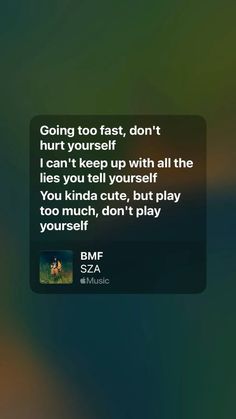 Lyrics from “BMF” by SZA