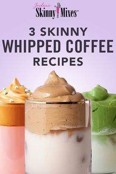 Be your own barista in 2021 with Jordan's Skinny Syrups. 0 sugar, 0 calories, and 0 carbs. Start upgrading your favorite drinks without any of the sugar. Here are 3 delicious skinny whipped coffee recipes to get you started ✨🎉 Dalgona Coffee Recipes, Coffee Keto, Keto Coffee Recipe, Syrup Recipes, Whipped Coffee, Low Carb Drinks, Keto Coffee, Keto Drink, Coffee Recipe