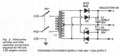 an electronic circuit diagram with the following instructions