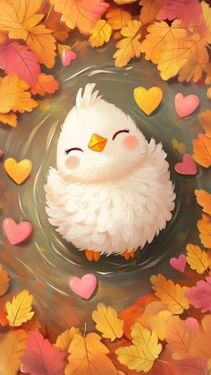 Autumn Chicken, Anime Nature, Aho Girl, Cute Images For Wallpaper, Autumn Animals, The Best Wallpapers, Wallpaper Illustration, Thanksgiving Art, Best Wallpapers