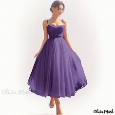 Olivia Mark - Chic and Elegant Sheer Chiffon Evening Gown for Formal Occasions Purple Chiffon Bridesmaid Dress For Party, Purple Chiffon Prom Dress, Purple Fitted Chiffon Bridesmaid Dress, Purple Chiffon Dress For Wedding, Sleeveless Purple Chiffon Dress For Wedding, Purple Chiffon Wedding Dress, Purple Summer Bridesmaid Dress For Party, Summer Purple Bridesmaid Dress For Party, Spring Purple Chiffon Wedding Dress