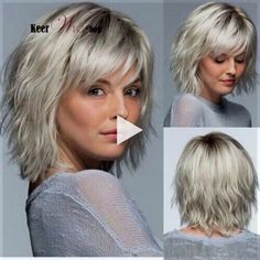 ** frisuren haarschnitte!! Blonde Natural, Pink Blonde Hair, Hairstyles With Glasses, Grey Hair Styles For Women, Pixie Haircut For Thick Hair, Growing Out Short Hair Styles, Messy Short Hair, Hair Braid Videos, Latest Short Hairstyles