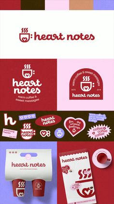 various logos and stickers are displayed on the wall in this graphic design project,