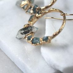 Herkimer diamond earrings raw crystal earrings apatite | Etsy Earring Model, Raw Crystal Earrings, Herkimer Diamond Earrings, Raw Stone Earring, Topaz Earrings, Herkimer Diamond, Raw Gemstones, Eye Jewelry, Raw Stone