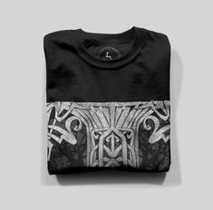 Made from 100% premium cotton, this tee is soft, durable, and perfect for making a statement. Our dark, detailed, and eye-catching designs, often featuring provocative and controversial themes, are printed using Direct-to-Garment (D.T.G) technology. This advanced printing method ensures that the ink is applied directly to the fabric, resulting in high-quality, long-lasting designs that transform your shirt into a true work of art. Material: 100% Premium Cotton Design: Brand Unique, detailed, and eye-catching with provocative themes Printing Method: Direct-to-Garment (D.T.G) for high-quality, durable designs Comfort: Soft and perfect for all-day wear Make a bold statement and embrace the unique style of Forbidden Alchemy with this long sleeve tee. Unisex Black T-shirt With Front Print, Black Tri-blend Tops With Graphic Print, Unisex Black Graphic Tops, Unisex Black Graphic Design Tops, Black Tri-blend Graphic Tee Shirt, Black Tri-blend Shirt For Streetwear, Unisex Black Tops With Front Print, Black Graphic Tee With Screen Print, Black Print Graphic Tee With Screen Print