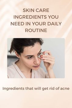 Struggling with acne is more common than you think. This post will tell you the best 5 acne fighting ingredients you need in your daily routine. Fight and get rid of acne once and for all! Acne Home Remedies, Antiaging Skincare Routine, Home Remedies For Acne, For Healthy Skin, Effective Skin Care Products