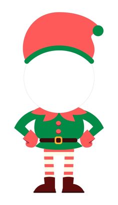 a christmas elf is standing with his hands on his hips