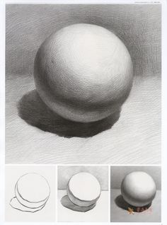 three different views of an egg on a table