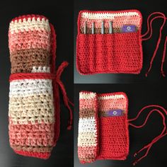 the crocheted pouch is ready to be used