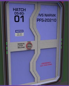 a sign showing the location of hatch 05 - 80 in narvik pfs - 2020010