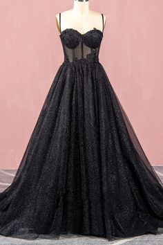 Ballkleider A Linie Herzausschnitt Spitze Aqppliques Tüll Prom Dresses A Line, Glitter Prom Dress, Black Corset Dress, Princess Evening Dress, Feather Prom Dress, Tulle Prom Dresses, Matric Dance, Printed Prom Dresses, Sheer Corset