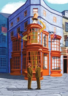 Harry Potter (Weasleys Wizard Wheezs) MightyPrint™ Wall Art MP17240892 Harry Potter Rooms, Weasleys Wizard Wheezes, Weasley Brothers, Diagon Alley Shops, The Weasleys, Weasley Wizard Wheezes, Harry Potter Portraits, Wizard Wheezes, Fred And George