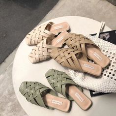 FREE SHIPPING New Summer Shoes Woman Cross Tie Hollow Lazy Half Slippers Female Flat Heels Ladies Mules Retro Shoes for Women Beach Slippers JKP1940 Summer Closed Toe Mules, Beige High Heel Mules For Beach, Pointed Toe Sandals For Summer Beach, Trendy Closed Toe Heels For Vacation, Spring Beach Mules With Pointed Toe, Trendy Slip-on Heels For Vacation, Green Flat Heel Mules For Summer, Trendy Flat Heels For Vacation, Trendy Flat Heels For Beach Season