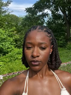 Twist Back Loc Styles, Two Strand Locs Women, Flat Twist With Locs, Vacation Styles For Locs, Two Stands Hairstyles Locs, Medium Interlocked Locs, Loc Vacation Hairstyles, Loc Styles On Black Women, Black Women With Dreadlocks