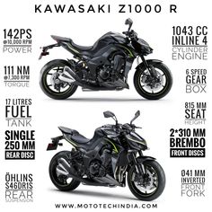 two motorcycles are shown side by side on a white background with the words kawasaki z100r