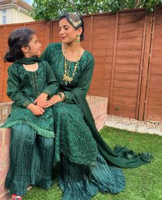 New Mummy & Me Collection! Stunning Fully Sequinced Shirt with fringe lace. Paired with crushed Sharara and Dupatta.  Can be made in any size! Traditional Fitted Set With Tassels, Traditional Fitted Sets With Tassels, Green Bollywood Sets With Tassels, Bollywood Green Sets With Tassels, Bollywood Style Long Sleeve Sets With Tassels, Green Maxi Length Sharara With Intricate Embroidery, Green Tassel Set For Eid, Green Floor-length Sharara With Intricate Embroidery, Luxury Bohemian Semi-stitched Sharara