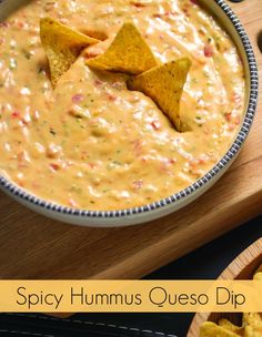 tortilla chips and salsa in a bowl