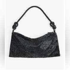 Express Rhinestone Knot Strap Slouch Bag Size 7.5 “ By 13.5” In Black Color Luxury Rhinestone Bags For Night Out, Embellished Black Clutch Bag, Black Embellished Clutch Bag, Glamorous Embellished Bag For Night Out, Evening Pouch Bag With Rhinestones, Rhinestone Embellished Evening Pouch Bag, Luxury Black Rhinestone Shoulder Bag, Black Embellished Pouch Evening Bag, Embellished Clutch Bag For Night Out