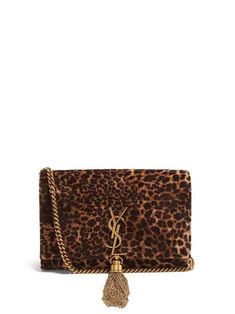 - Kate Small Leopard Print Velvet Cross Body Bag - Womens - Leopard Cheetah Bag, Kate Bags, Bag Ysl, Pretty Bags, Brown Leopard, Shoe Print, Fashion Room, Style Ideas