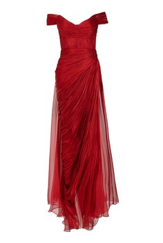 Moonie Red Gown Runway, Red Fantasy Dress, Debutante Dresses, Dress Png, Salsa Dress, Silk Tulle, Amelia Dress, Corset Bodice, Draped Skirt