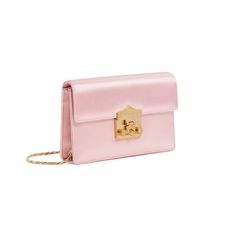 Flash Wallet clutch in baby pink satin with mat gold removable chain. Details : Snap closure Mat Gold accessories6 cc compartment Internal pocket Measurements : 18x12x4 cm Made in Italy Luxury Pink Clutch For Formal Occasions, Chic Pink Clutch For Formal Occasions, Pink Evening Bag With Gold-tone Hardware, Evening Clutch Wallets With Gold-tone Hardware, Evening Clutch Wallet With Gold-tone Hardware, Gold-tone Hardware Clutch Wallet, Chic Compact Wallets For Formal Occasions, Elegant Compact Wallet For Formal Occasions, Elegant Gold Wallet On Chain For Gift