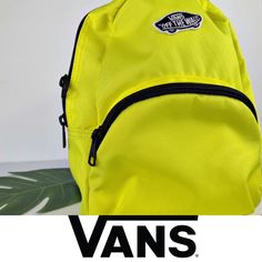 Gorgeous, New With Tags, Vans Neon Yellow Mini Backpack! This Little Beauty Is Perfect To Go Anywhere! This Neon Yellow Is On Trend For The Summer Vans Casual Bag With Adjustable Strap, Casual Vans Bag With Adjustable Strap, Trendy Vans Travel Bag, Vans Everyday Backpack, Disney Princess Backpack, Birkenstock Madrid Big Buckle, Vans Backpack, Princess Backpack, Vans Bags