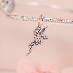 fairy pendant charm Pixel Fairy, Fairy Bracelet, Fairy Bracelets, Silver Fairy, Fairy Pendant, Fairy Charms, Beautiful Fairy, Cute Fairy, Oxidised Jewellery