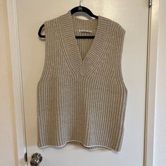 Very Oversized Fit. It’s In Like New Condition. Oversized Sweater Vest, Oversized Vest, Oversized Sweater, Sweater Vest, Acne Studios, Sweaters For Women, Like New, Acne, V Neck