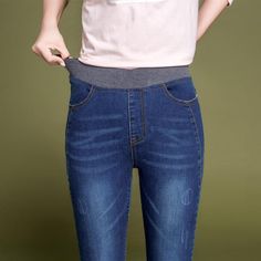 FREE SHIPPING ON ALL ORDERS OVER $50 | 100% SATISFACTION GUARANTEED Click "ADD TO CART" To Get Yours Now | Up To 60% OFF ✨ The Arimonz Skinny Jeans Women Casual High Waist Jeans Elastic Waist Pencil Pants breathable and soft material provides a great wearing experience, with anti-wrinkle, high quality for all-day comfort. Elastic waistband with stretchy inside fabric, high rise, and slim fit is flattering to most figures. 📌 There are pockets at the back and front. 📌 Made With Denim 📌 Sits ver Casual High Waist Cotton Jeggings, Casual Jeggings With Pockets, Non-stretch Jeggings With Pockets, Casual Full-length Jeggings With Pockets, Casual Full Length Jeggings With Pockets, Casual Non-stretch High Rise Jeggings, Vintage Jeans Style, Elastic Jeans, Elastic Waist Jeans