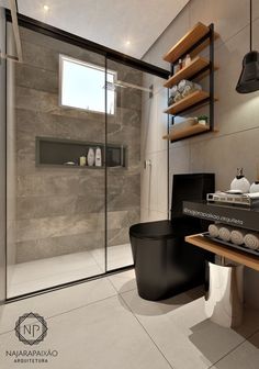 a bathroom with a toilet, sink and shower stall