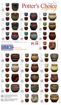 the potter's choice poster shows different pots