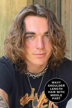 The 50 Best Long Hairstyles for Men in 2024! | Heartafact Shoulder Length Wavy Hair, Long Curly Hair Men, Hair Textures, Hairstyles For Men, Curly Hair Men, Long Hairstyles, Long Hair Styles Men, Long Curly Hair