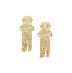 in stock Gold Earrings For Summer Evenings, Chic Formal Summer Earrings, Elegant Gold Tassel Earrings For Summer, Adjustable Gold Tassel Earrings For Party, Adjustable Clip-on Party Earrings, Store Signs, Gold Drop Earrings, Gold Earrings, Drop Earrings