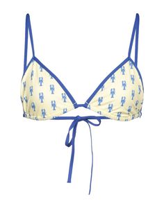 synthetic jersey, no appliqués, multicolor pattern, fully lined, stretch, triangle bikini , Color: Yellow , Size: M Triangl Bikinis, Chain Decor, Paris Woman, Cute Bikinis, Women's Swimwear