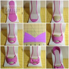 step by step instructions on how to make an origami bow - tie shoe