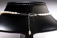 "Natural Japanese Fresh Water Biwa Stick Pearl and Potato Pearl Necklace in 925 Sterling Silver Lobster Clasp 19\" Necklace with 2\" Extension" Gold Rosary, Watermelon Tourmaline, Jewelry Making Supplies, Chain Styles, Lobster Clasp, Fresh Water, Potato, Necklace Lengths, Pearl Necklace