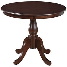 a small wooden table with an oval top