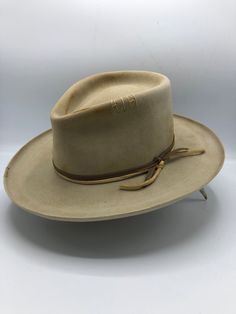 Alex – JW Bennett Vintage Fitted Fedora For Ranch, Fitted Vintage Fedora For Ranch, Vintage Fitted Felt Hat For Ranch, Vintage Fitted Hat For Ranch, Fitted Vintage Hat For Ranch, High Crown Fedora For Ranch, Rustic Fitted Felt Hat With Curved Brim, Rustic Brimmed Felt Hat, Vintage Fitted Hat Bands For Rodeo