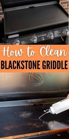 how to clean blackstone griddle on an outdoor grill