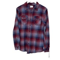 Nwt Hurley Men’s Long Sleeve Flannel Shirt Blue Red Button Up Size Medium *Please Review Photos Prior To Purchase! Measurements: Busts: 44'' Sleeve Length: 32'' Length: 30'' **Measurements Are Approximate Keywords: Flannel, Blue, Buttonup * Note Items From My Store Our Sourced From Various Locations And Most Types Are Sold In The Following Conditions: New, New Without Tags, Liquidation Preowned And Vintage. Items Are Looked Over And We Try To Note Any Flaws. Sometime They May Be Missed Please Re Red Flannel Shirt With Buttons, Red Flannel Shirt With Button Closure, Red Flannel Collared Shirt, Red Long Sleeve Flannel Shirt With Buttons, Red Collared Flannel Shirt With Buttons, Casual Red Flannel Shirt With Buttons, Casual Red Flannel Shirt, Red Flannel Shirt, Nike Tennis Dress