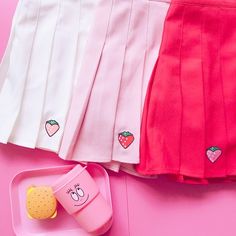 Home · OCEAN KAWAII · Online Store Powered by Storenvy Girls Tennis Skirt, Strawberry Embroidery, Skirt Aesthetic, Harajuku Outfits, Vintage Clothing Stores, Short Curly Wigs, Fruit Print, Mori Girl, Harajuku Fashion