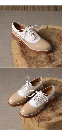 CHIKO Aleaha Round Toe Block Heels Oxfords Shoes Oxford Shoes Heels, Oxfords Shoes, Oxford Heels, Flats Shoes, Leather Items, Shoe Game, Block Heels, Shoes Flats, Oxford Shoes