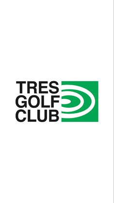 the tres golf club logo on a white background